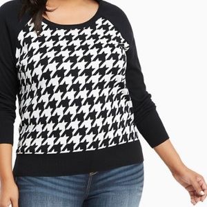 Torrid Houndstooth Pullover Sweater